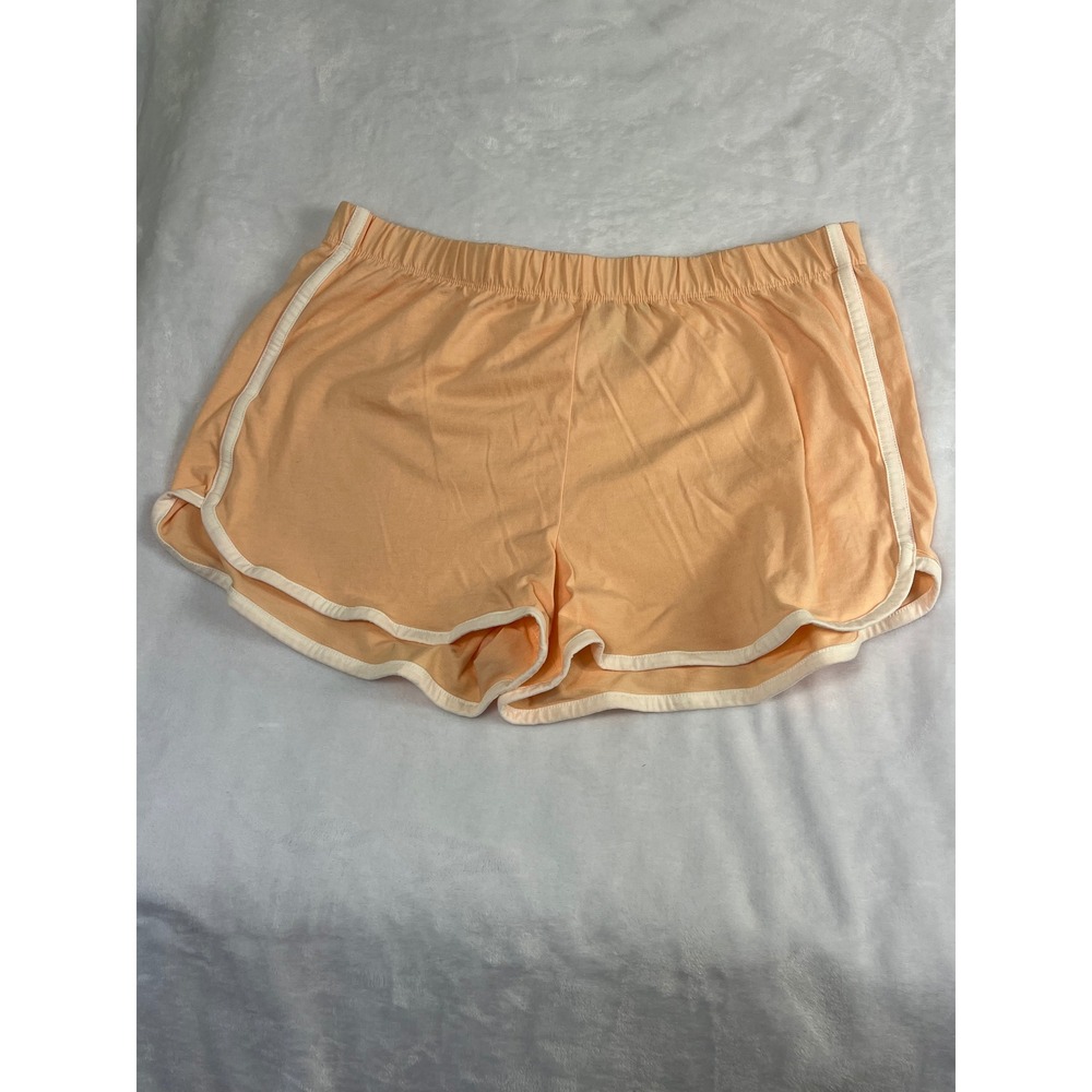 Wound Up Dolphin Shorts Womens XL Peach Good Elastic Waist Cotton‎ Blend Lounge